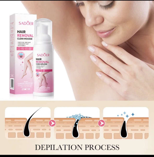Hair removal clean mousse